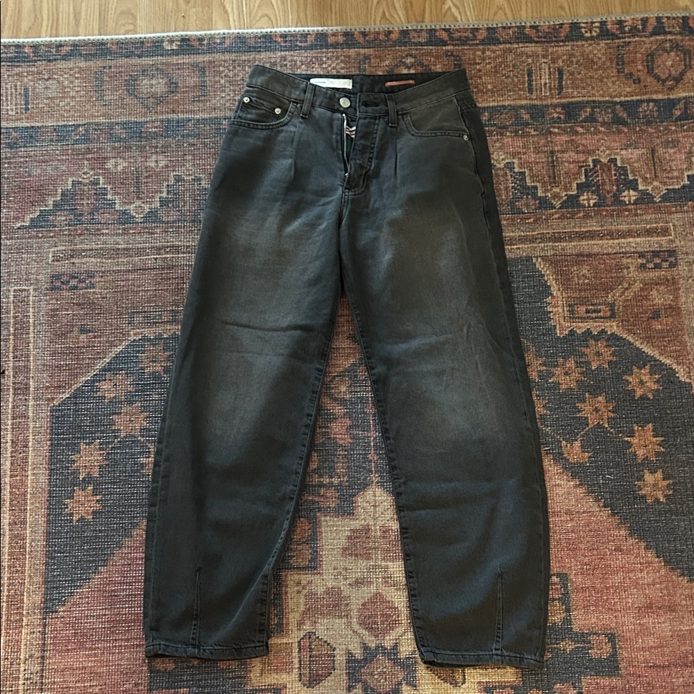 Anthropologie Women's grey flare jeans